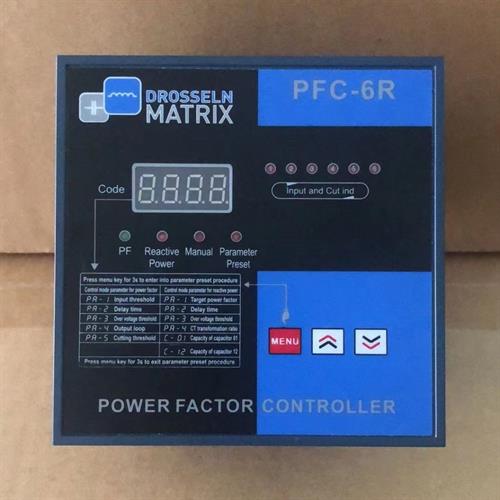 Bộ điều khiển tụ bù 06 Cấp DROSSELN MATRIX PFC-6R
